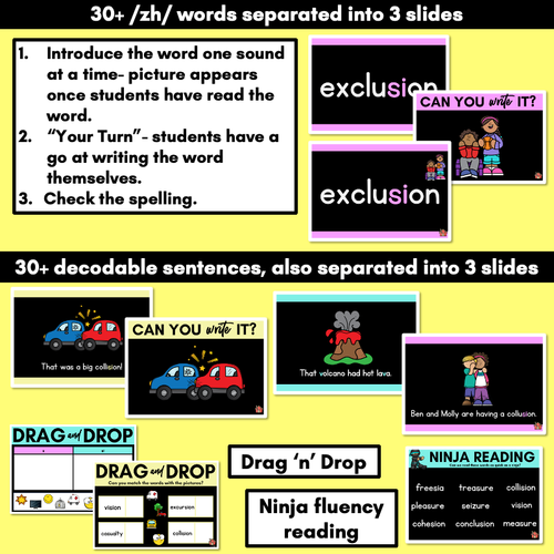 Resource preview 3 for Consonant Sound ZH PowerPoint - SI, S