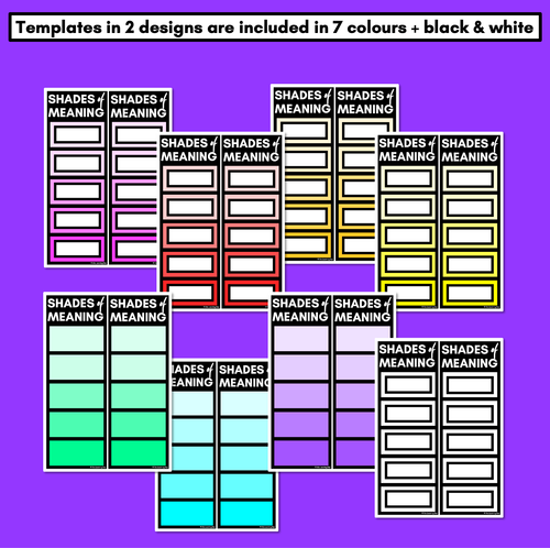 Resource preview 3 for Shades of Meaning - Interactive Adjectives Activity