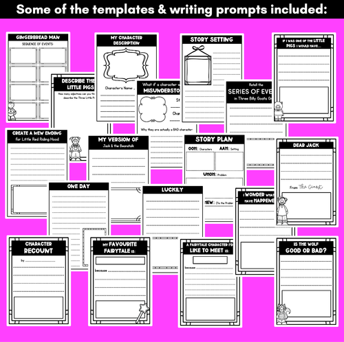 Resource preview 4 for Narrative Writing Activities & Templates | Fairy Tales