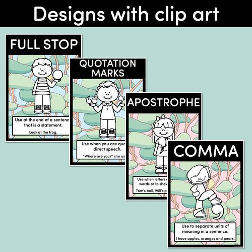 Resource preview 2 for PUNCTUATION POSTERS - The Brentos Collection - Koala Forest