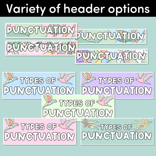 Resource preview 5 for PUNCTUATION POSTERS - The Brentos Collection - Koala Forest
