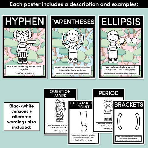 Resource preview 4 for PUNCTUATION POSTERS - The Brentos Collection - Koala Forest