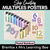 1 for MULTIPLES & SKIP COUNTING POSTERS - The Brentos Collection - Pastel Rainbow
