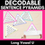 1 for LONG VOWEL U WORDS - Decodable Sentences Pyramids - Phonics Fluency