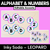 1 for EDITABLE ACCENTS - Alphabet & Numbers - Inky Soda LEOPARD Collection