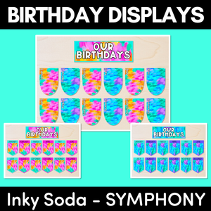 BIRTHDAYS DISPLAYS - Inky Soda SYMPHONY Collection
