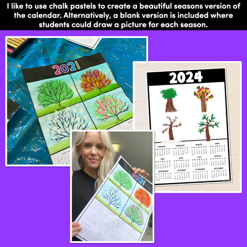 Resource preview 4 for 2024 Calendar Templates - End of Year Gifts for Parents & Students