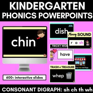 Consonant Digraphs Phonics Powerpoint - CH SH TH WH