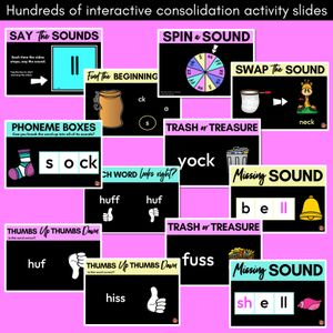 Consonant Digraphs Phonics Powerpoint - LL SS FF ZZ CK