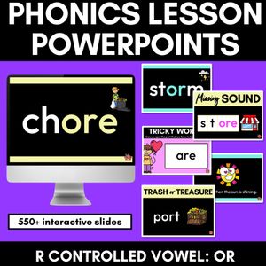 R Controlled Vowels | Or Sound Powerpoint