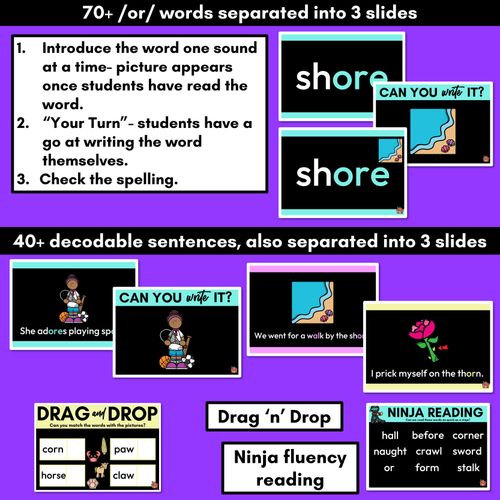 Resource preview 3 for R Controlled Vowels | Or Sound Powerpoint