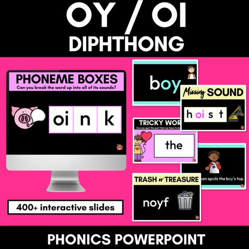 Resource preview 1 for Diphthongs | OY Sound Powerpoint