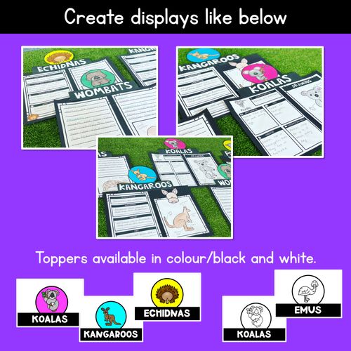 Resource preview 2 for INFORMATIVE TEXT WRITING TEMPLATES - Australian Animals Writing Templates for K-2