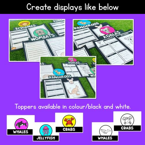 Resource preview 2 for INFORMATIVE TEXT TEMPLATES - Sea Creatures Writing Templates for K-2