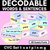 1 for CVC CVCC CCVC Decodable Words and Sentence Cards - Set 1 - s a t p i n m g