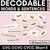 1 for Neutral CVC CVCC CCVC Short E Decodable Words and Sentence Cards 