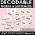 1 for Neutral CVC CVCC CCVC Short U Decodable Words and Sentence Cards 