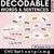 1 for Neutral CVC CVCC CCVC Decodable Words and Sentence Cards - Set 1 - s a t p i n m g 