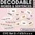 1 for Neutral CVC CVCC CCVC Decodable Words and Sentence Cards - Set 2 - r l d b h o u c 