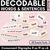 1 for Neutral Consonant Digraphs LL SS FF ZZ CK Decodable Words and Sentence Cards 
