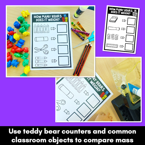 Resource preview 3 for Mass Activities Kindergarten | Teddy Bear Weighing