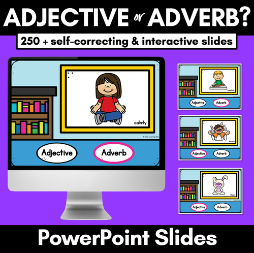 Resource preview 1 for Adjective or Adverb Interactive PowerPoint Slides