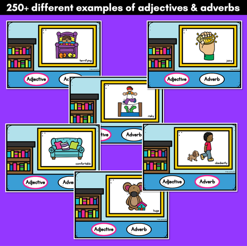 Resource preview 3 for Adjective or Adverb Interactive PowerPoint Slides