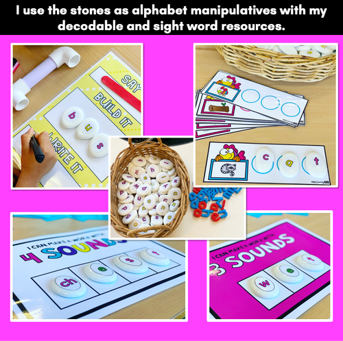 Resource preview 2 for DIY Alphabet Manipulatives | SOUND STONES FREEBIE