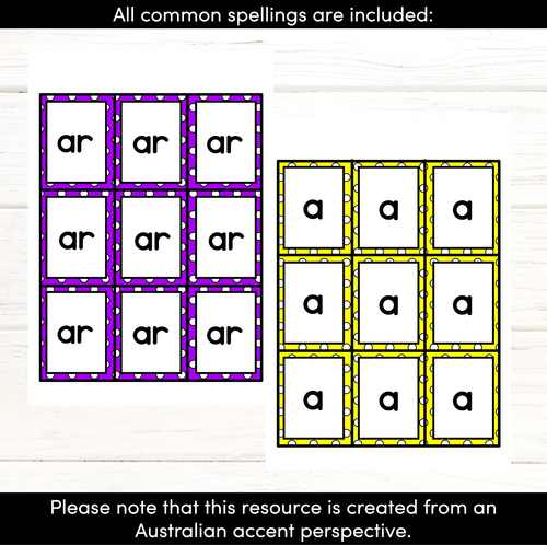 Resource preview 3 for AR Phoneme Bingo