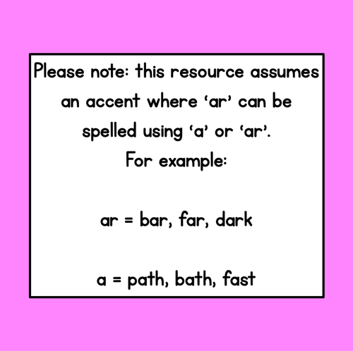 Resource preview 4 for AR Phoneme Bingo