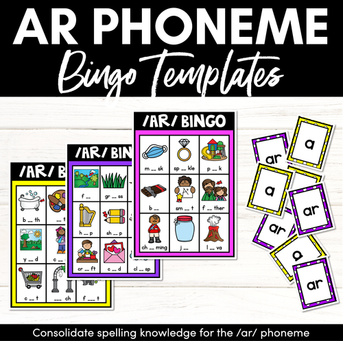 Resource preview 1 for AR Phoneme Bingo