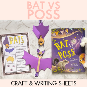 Bat vs. Poss - Craft and Writing Sheets - Book Week 2020