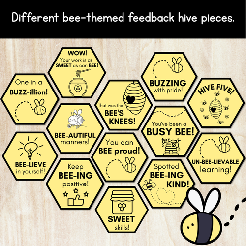Resource preview 3 for BEE THEME REWARDS CHARTS | Freebie