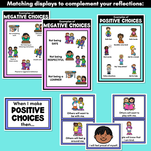 Resource preview 4 for Behaviour Consequence Reflection Forms | Positive & Negative Behaviour Choices