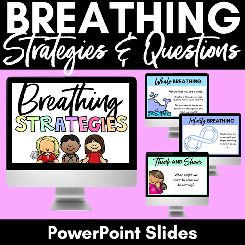 Resource preview 1 for Breathing Exercises for Kids - Mindful Breathing PowerPoint Slides