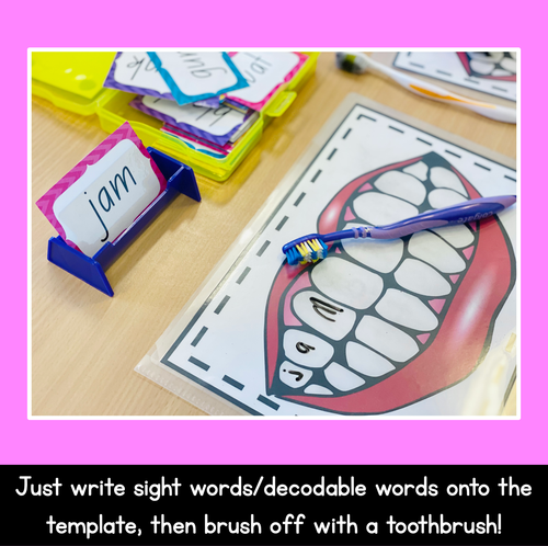 Resource preview 2 for Phonics Teeth Brushing Template - Spelling Activity