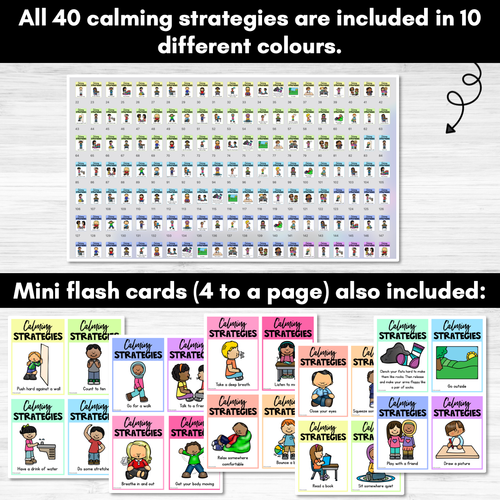 Resource preview 4 for RAINBOW Calm Corner Ideas - Mindfulness and Calming Strategies for Children