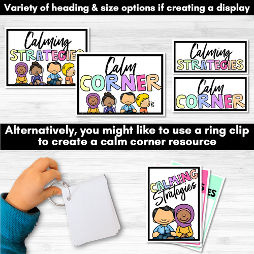 Resource preview 2 for RAINBOW Calm Corner Ideas - Mindfulness and Calming Strategies for Children