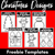 1 for Christmas Coloring & Design Pages FREEBIE