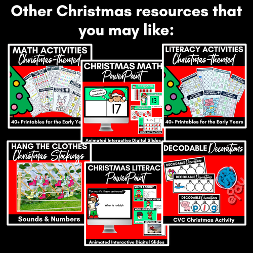 Resource preview 4 for Christmas Coloring & Design Pages FREEBIE