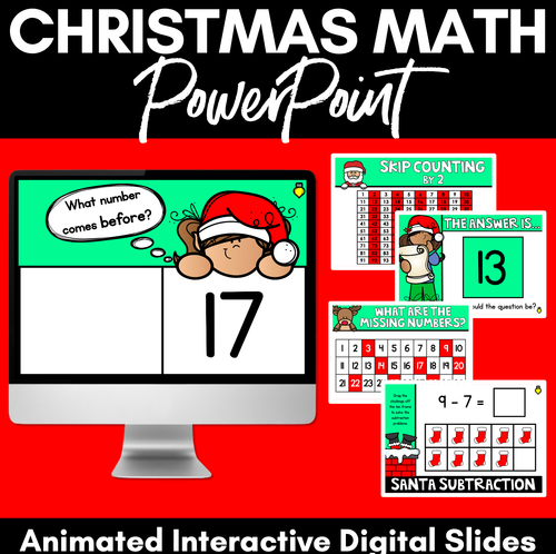 Resource preview 3 for Christmas Activities Kindergarten | Christmas Math PowerPoint