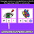 2 for Consonant Digraph Phonics Clip Cards for beginning, middle and end sounds 