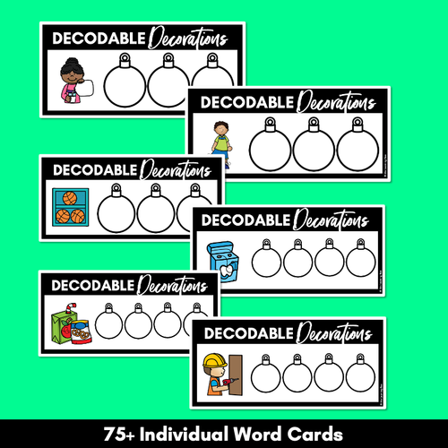 Resource preview 4 for Christmas Phonics Activities - Consonant Digraphs LL SS FF ZZ CK Word Mats