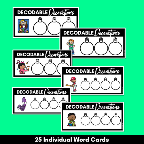 Resource preview 4 for Christmas Phonics Activities - Consonant Digraphs QU NG Word Mats