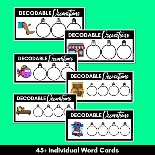 Resource preview 3 for Christmas Phonics Activities - Consonant Digraphs CH SH TH WH Word Mats