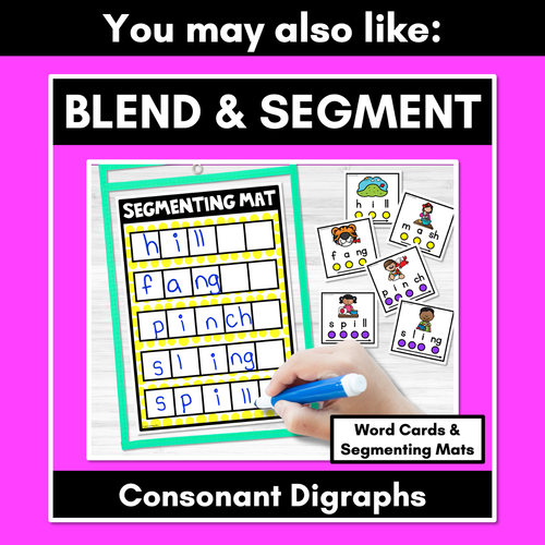 Resource preview 4 for Blend & Segment Cards | CVC & CVCC CCVC Words