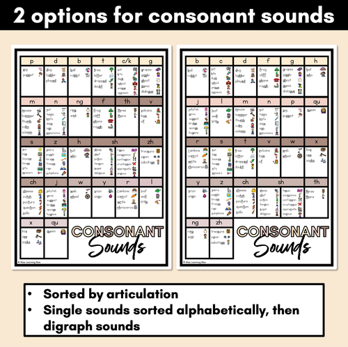 Resource preview 3 for Phonics Sound Charts - NEUTRAL