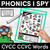 1 for I SPY for CVCC CCVC WORDS | Kindergarten Phonics Templates
