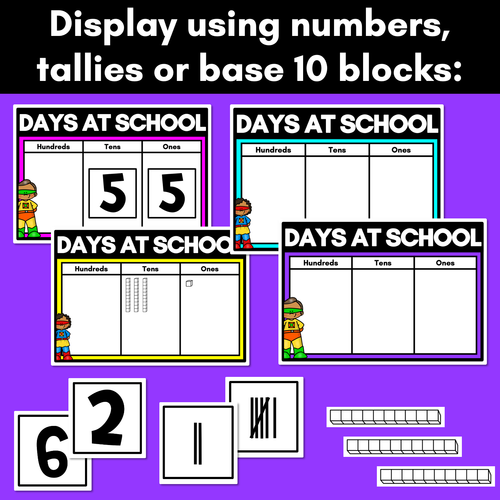 Resource preview 3 for SUPERHERO THEME Days of School