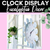 1 for EUCALYPTUS DECOR Clock Display